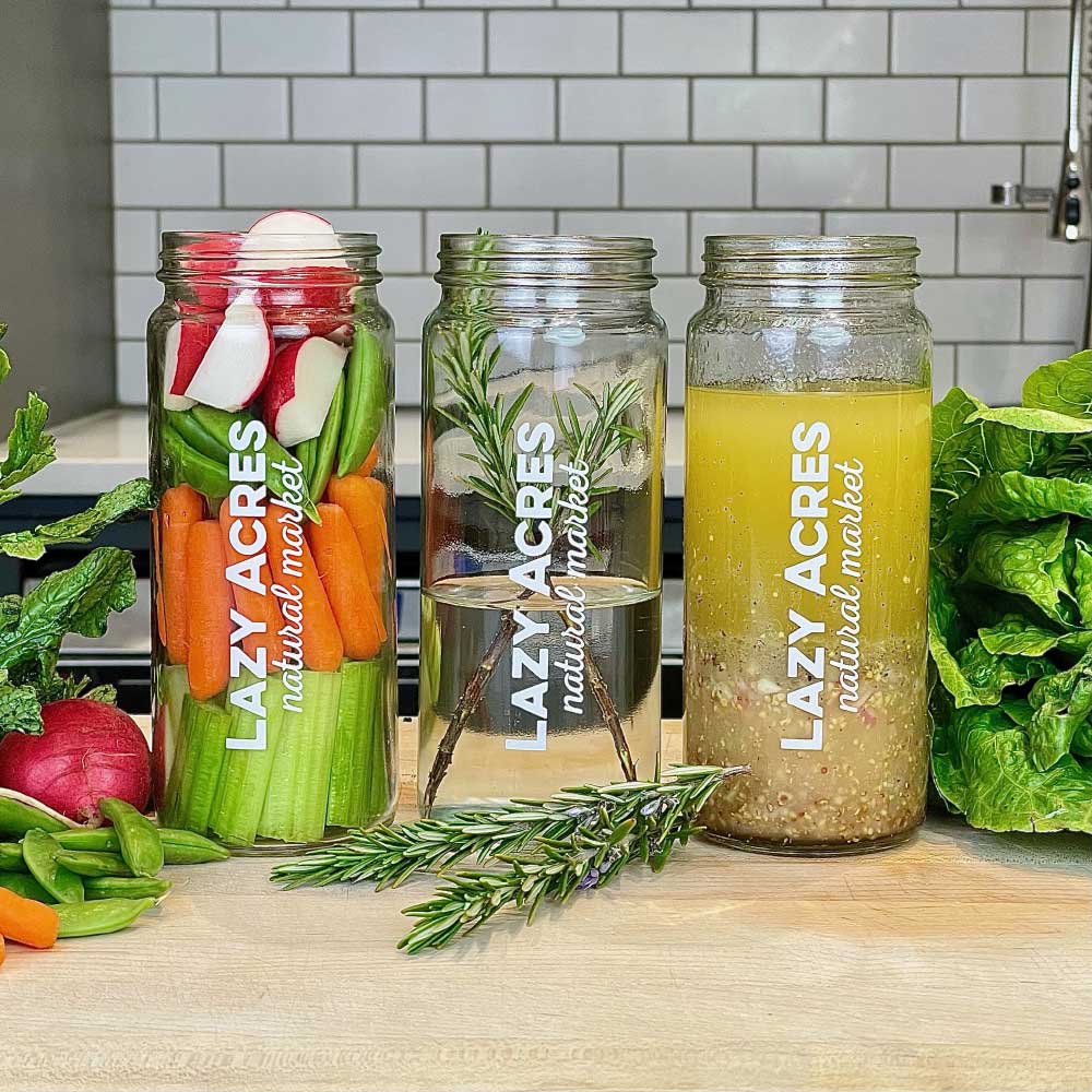upcycled juice jars